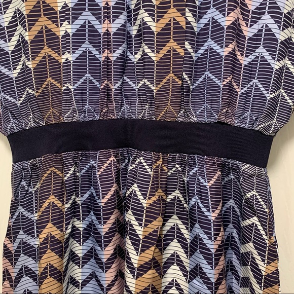 NWT TED BAKER Samii Geo Printed Rib Detail Midi Dress - Picture 16 of 16